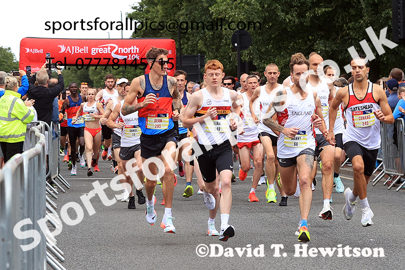 The 2025 AJ Bell Great North 10k, Newcastle. Photo: David T. Hewitson/Sports for All Pics